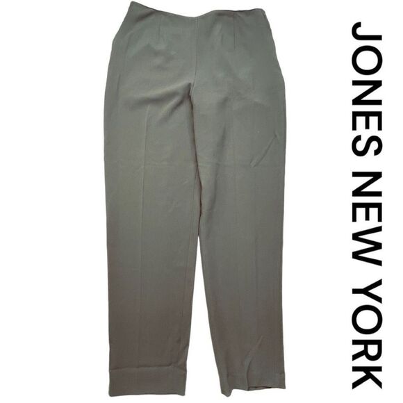 NWT JONES NEW YORK Women’s Odyssey Pewter Grey Pants Slacks - Picture 1 of 7